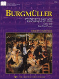 Burgmuller, Johann Friedrich - Twenty-Five (25) Easy & Progressive Pieces (Etudes / Studies) Opus 100 ed. Keith Snell