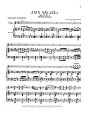 Sarasate, Pablo de - Jota Navarra, Opus 22/2 - Danza Espanola (Spanish Dance) No. 4 ed. Zino Francescatti - Violin & Piano