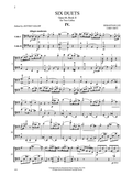 Lee, Sebastian - Six (6) Duets, Opus 60 Book 2 ed. Jeffrey Solow - Violoncello [Cello] Ensemble Duet: Two (2) Cellos - Score Only