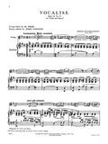 Rachmaninoff, Sergei - Vocalise, Opus 34/14 transcr. M. Press / ed. Joseph Gingold - Violin & Piano