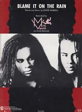 Blame It On The Rain - Diane Warren (Milli Vanilli ) PVG (OUT OF PRINT)