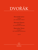 Dvorak, Antonin - Slavonic Dances, Opus 46 arr. Jiri Gemrot - Cello & Piano - Urtext