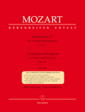 Mozart - Violin Concerto No. 4 in D Major KV 218 - ed. Martin Wulfhorst w/Cadenzas by Leopold Auer & Joseph Joachim - Violin & Piano - Urtext