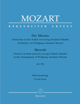 The Messiah KV 572 - Handel, Georg Friedrich arr. Mozart, Vocal Score