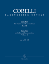 Corelli, Arcangelo - Sonatas for Violin and Basso continuo, Opus 5 - Volume 2, Nos. 7-12 - Violin & Piano - Urtext