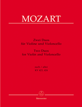 Zwei Duos for Violin and Violoncello - Mozart, Wolfgang Amadeus (Berke)