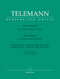 Telemann, Georg Philipp - Two (2) Sonatas, TWV 41 ed. Klaus Hofmann - Sonata in F Major (F4) & A Major (A6) - Violin & Piano - Urtext