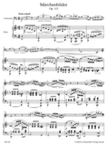 Schumann, Robert - Fairy Tales (Marchenbilder) Opus 113 arr. Robert Hausmann & ed. Klaus Stark - Nicht schnell // Lebhaft // Rasch // Langsam, mit melancholischem Ausdruck - Cello & Piano - Urtext
