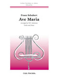 Schubert, Franz - Ave Maria arr. W.F. Ambrosio in C Major - Violin & Piano