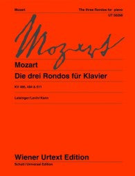 3 Rondos for Piano - Wolfgang Amadeus Mozart KV 485, 494 & 511 (Leisinger/Levin/Kann)