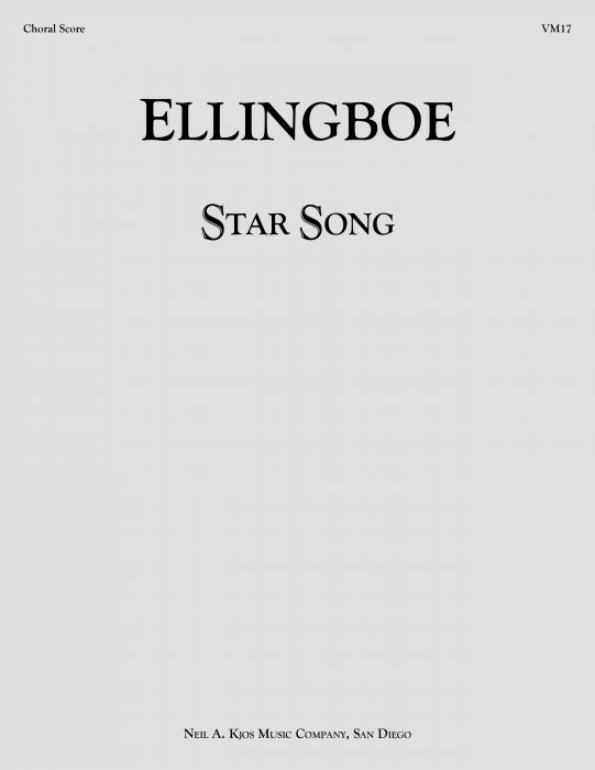 Star Song - Bradley Ellingboe, SATB/Tenor Solo, Choral Score