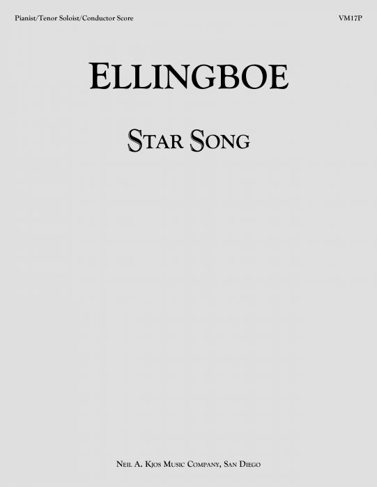 Star Song - Ellingboe, Pianist/Tenor Soloist/Conductor's Score