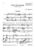 Schwertsik, Kurt - Five (5) Nocturnes, Opus 10 - Caprice // Double // Fantasie // Intermede // Simple - Cello & Piano