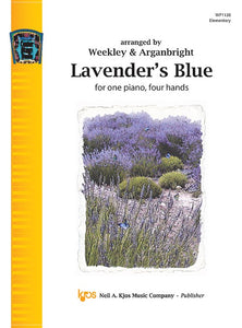 Lavender's Blue - English Folk Song arr. Weekley & Arganbright - Elementary - Piano Duet Sheet (1 Piano 4 Hands)