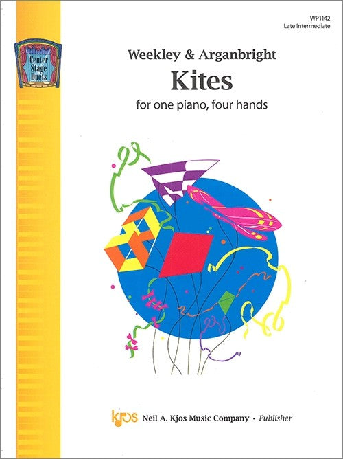 Weekley & Arganbright - Kites - Late Intermediate - Piano Duet Sheet (1 Piano 4 Hands)