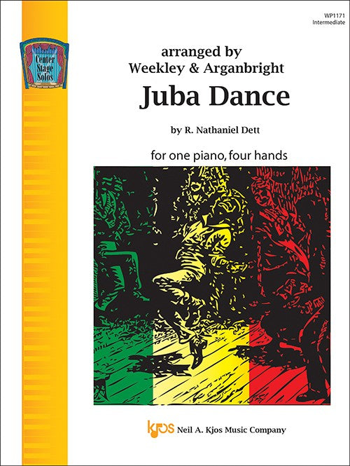 Dett, Nathaniel - Juba Dance arr. Weekley & Arganbright - Intermediate - Piano Duet Sheet (1 Piano 4 Hands)