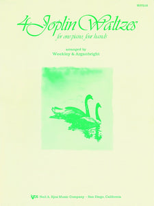 Joplin, Scott - Four (4) Joplin Waltzes arr. Weekley & Arganbright - Piano Duet (1 Piano 4 Hands)